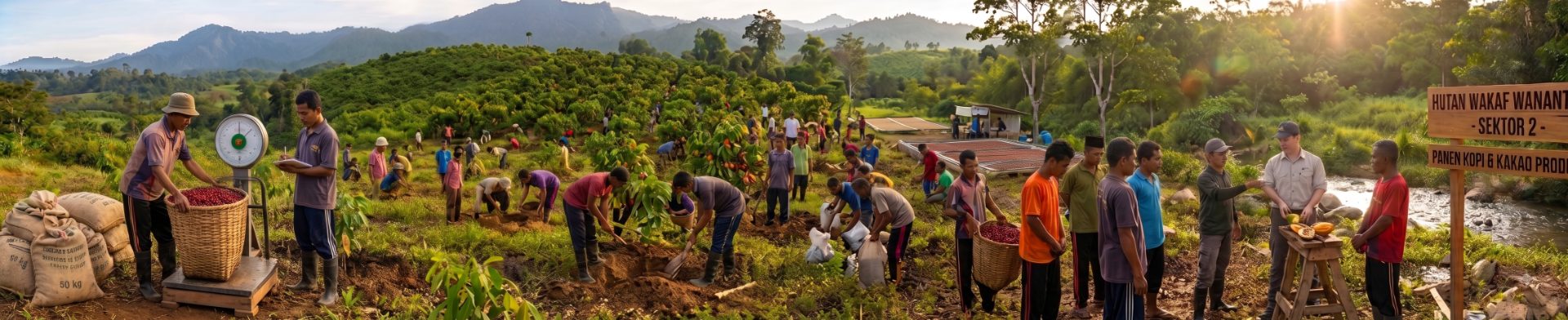 Panen kopi dan kakao produktif