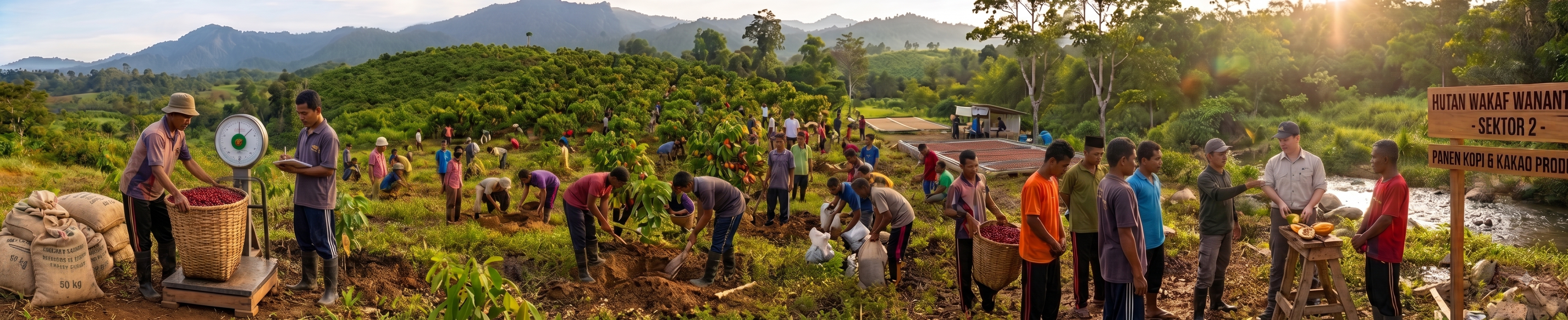 Panen kopi dan kakao produktif